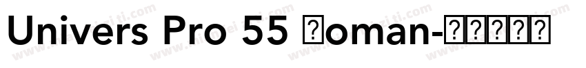Univers Pro 55 Roman字体转换